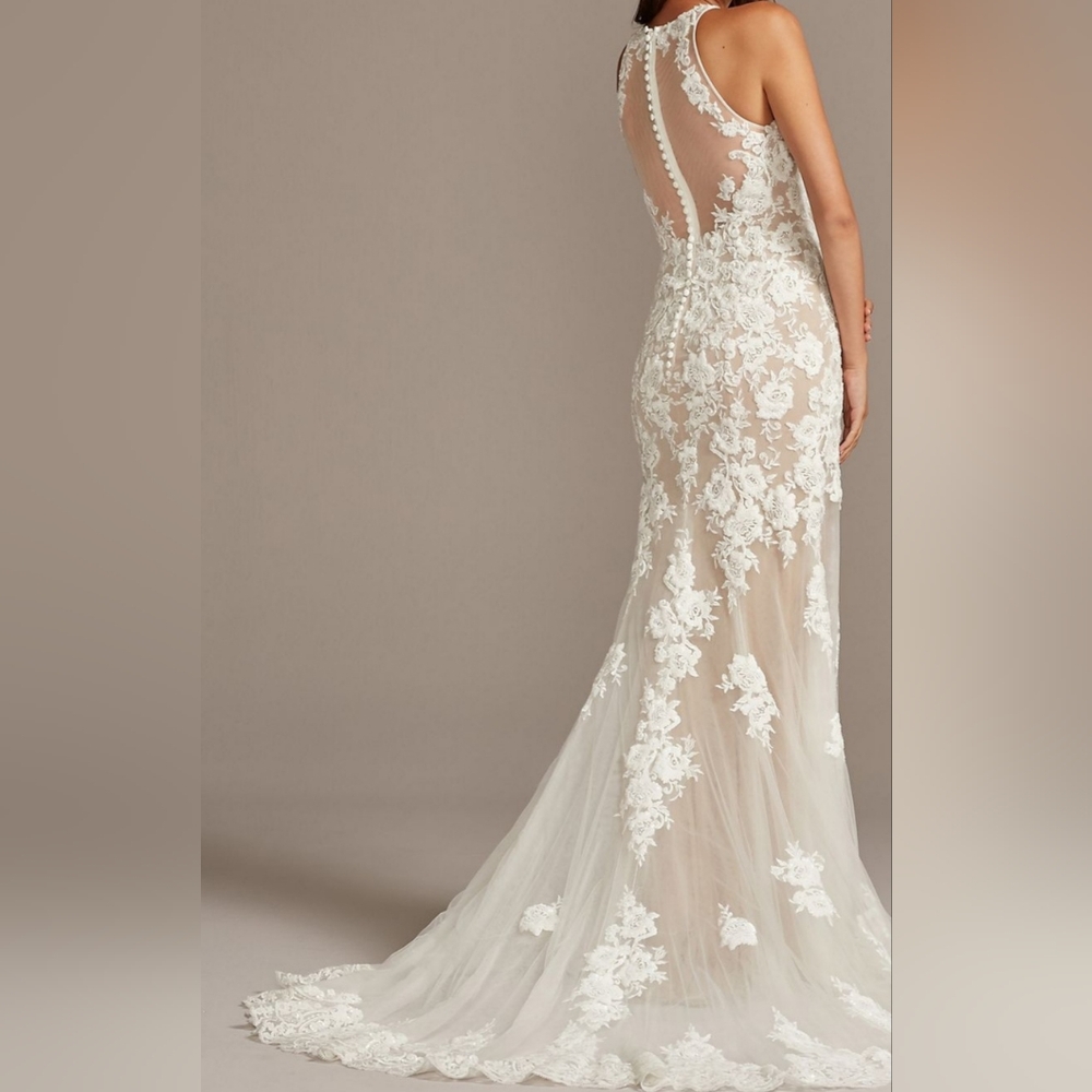 Galina Signature Gown in Ivory/Bisque - Picture 2 of 10